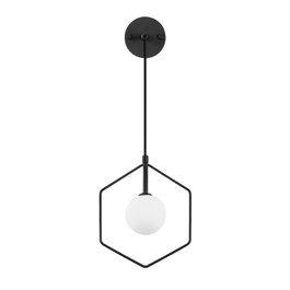 Opviq Geometri - 11105 Lámpara de pared ajustable blanco y negro